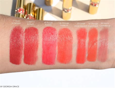 ysl rouge volupte oil in stick swatches